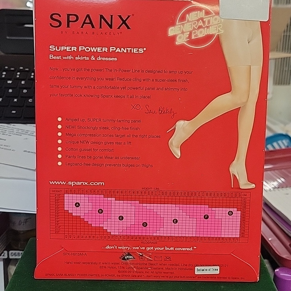 SPANX Super Power Panties - Nude Size G Mid Thigh & Tummy Control - Picture 2 of 4